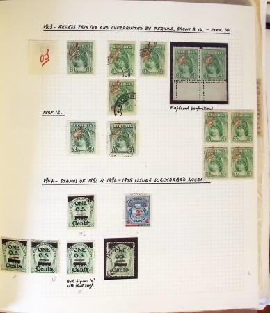 1860-1964 Extensive and specialised collection of LIBERIA