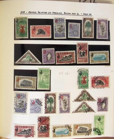 1860-1964 Extensive and specialised collection of LIBERIA