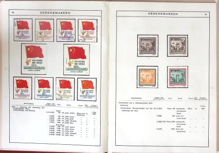 1949-59 Official album with title "Die Briefmarken