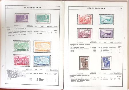 1949-59 Official album with title "Die Briefmarken