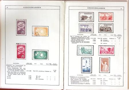 1949-59 Official album with title "Die Briefmarken