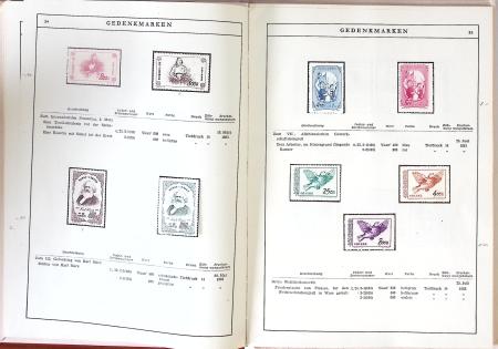 1949-59 Official album with title "Die Briefmarken