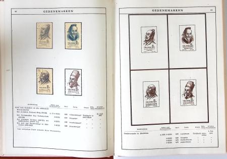 1949-59 Official album with title "Die Briefmarken