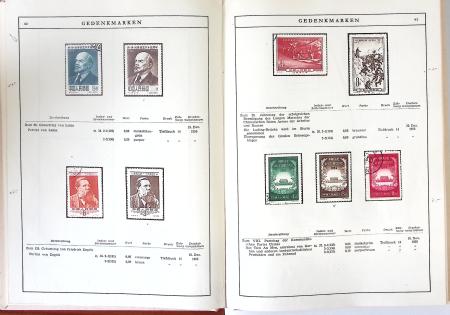 1949-59 Official album with title "Die Briefmarken