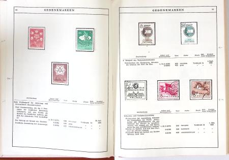 1949-59 Official album with title "Die Briefmarken