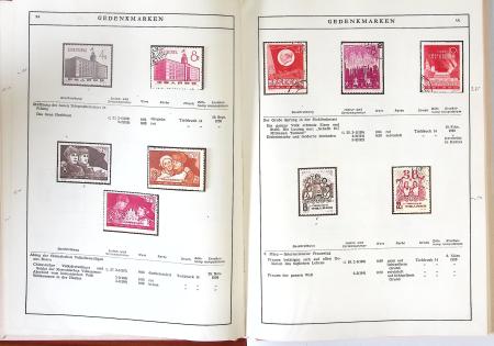 1949-59 Official album with title "Die Briefmarken