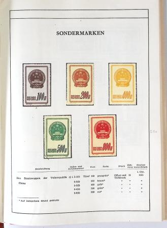 1949-59 Official album with title "Die Briefmarken