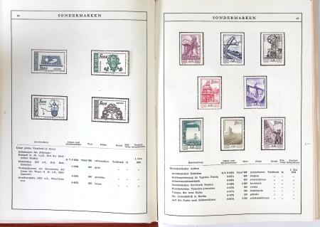 1949-59 Official album with title "Die Briefmarken