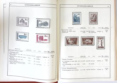 1949-59 Official album with title "Die Briefmarken