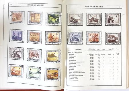 1949-59 Official album with title "Die Briefmarken