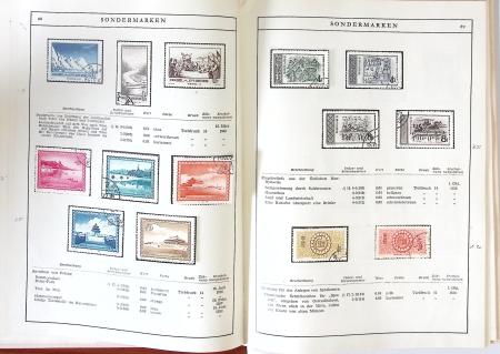 1949-59 Official album with title "Die Briefmarken