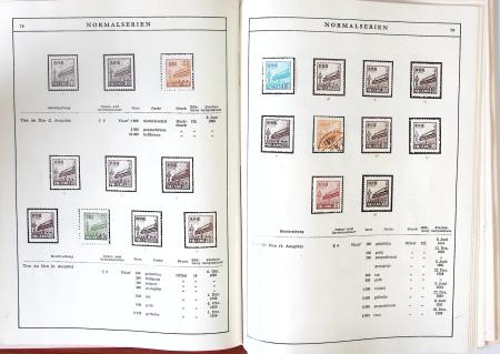 1949-59 Official album with title "Die Briefmarken