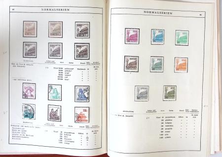 1949-59 Official album with title "Die Briefmarken