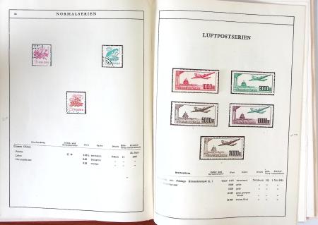 1949-59 Official album with title "Die Briefmarken