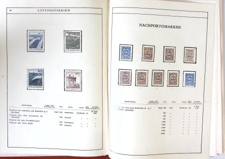 1949-59 Official album with title "Die Briefmarken