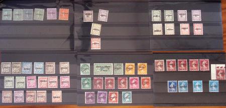 COURS D'INSTRUCTION 1900-1926, Joli lot de timbres