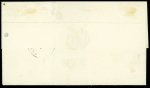 N°3 OBL grille + T15 "St Rémy-en-Bouzemont 49" (11 oct 49, Marne) sur lettre, ind 17. TB