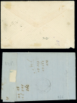 5 lettres : n°37 OBL GC 892 + CAD "Paris la Chapelle St Denis" (31 aout 71) - dernier jour du tarif à 20c) - n°20 + 37 OBL étoile 24 + CAD "Paris R. de Cléry" (1 sept 71 - 1er jour du tarif à 25c) sur lettre pour Munster