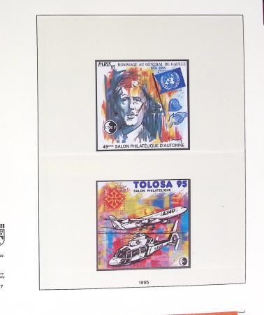 1900-2001, Collection de France en 8 classeurs Lindner,