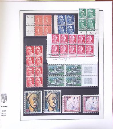 1900-2001, Collection de France en 8 classeurs Lindner,