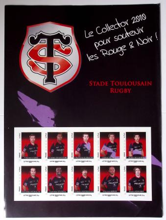 STADE TOULOUSAIN RUGBY, Collector en feuille de 10