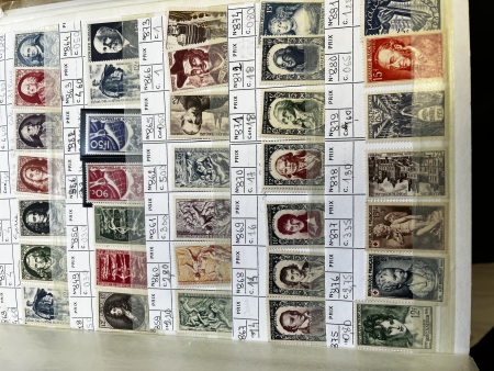 1935-2000, Lot de France neufs en quantité multiples,