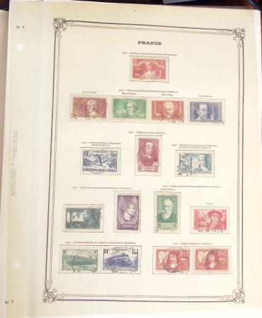 1900-2014, Collection obl. sur pages Y & T, avant-guerre