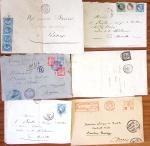 1859-1940, Petit ensemble de timbres et lettres d'une