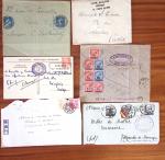 1859-1940, Petit ensemble de timbres et lettres d'une