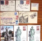 1859-1940, Petit ensemble de timbres et lettres d'une