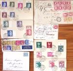 1859-1940, Petit ensemble de timbres et lettres d'une