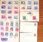 1859-1940, Petit ensemble de timbres et lettres d'une