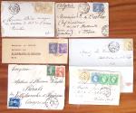 1859-1940, Petit ensemble de timbres et lettres d'une