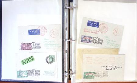1925-1958, Interesting group of RAKENTPOST & Flights,