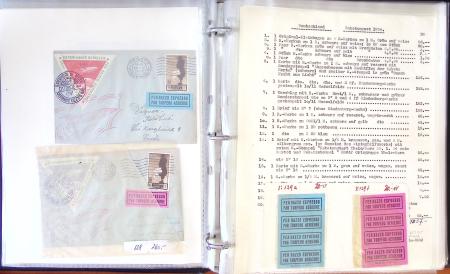 1925-1958, Interesting group of RAKENTPOST & Flights,