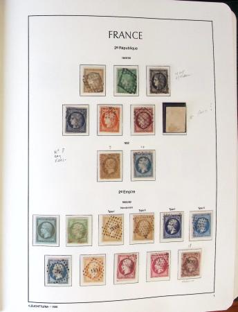 1849- Collection de France, en 8 classeurs, belle période