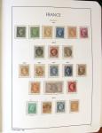 1849- Collection de France, en 8 classeurs, belle période