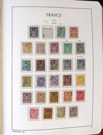 1849- Collection de France, en 8 classeurs, belle période