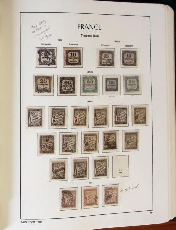 1849- Collection de France, en 8 classeurs, belle période