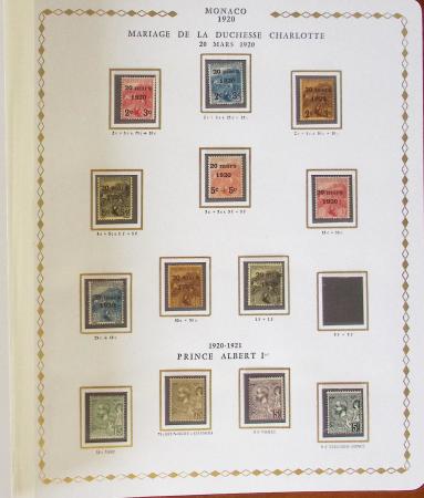 1885-2010, Collection de timbres de Monaco quasi-complète