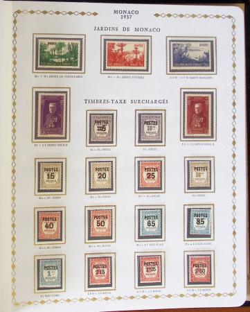 1885-2010, Collection de timbres de Monaco quasi-complète