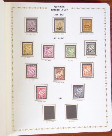 1885-2010, Collection de timbres de Monaco quasi-complète