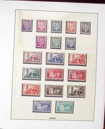 1931-2021, Collection de timbres neufs d'Andorre apparemment