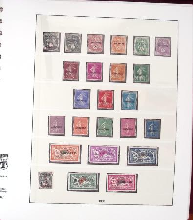 1931-2021, Collection de timbres neufs d'Andorre apparemment