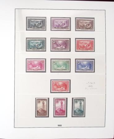 1931-2021, Collection de timbres neufs d'Andorre apparemment