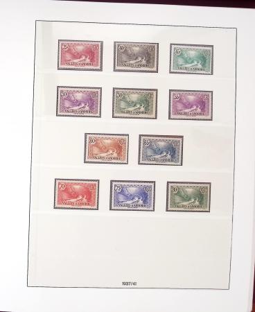 1931-2021, Collection de timbres neufs d'Andorre apparemment