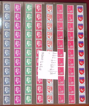 1907-2018 Collection de roulettes, neufs dans un classeurs,