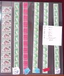1907-2018 Collection de roulettes, neufs dans un classeurs,