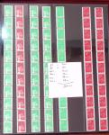 1907-2018 Collection de roulettes, neufs dans un classeurs,