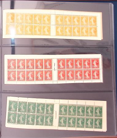 1900-1990, Intéressante collection de carnets de France,